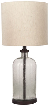 Bandile - Glass Table Lamp - Clear / Bronze Finish