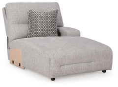 Acklen Place - Raf Power Reclining Back Chaise - Pewter