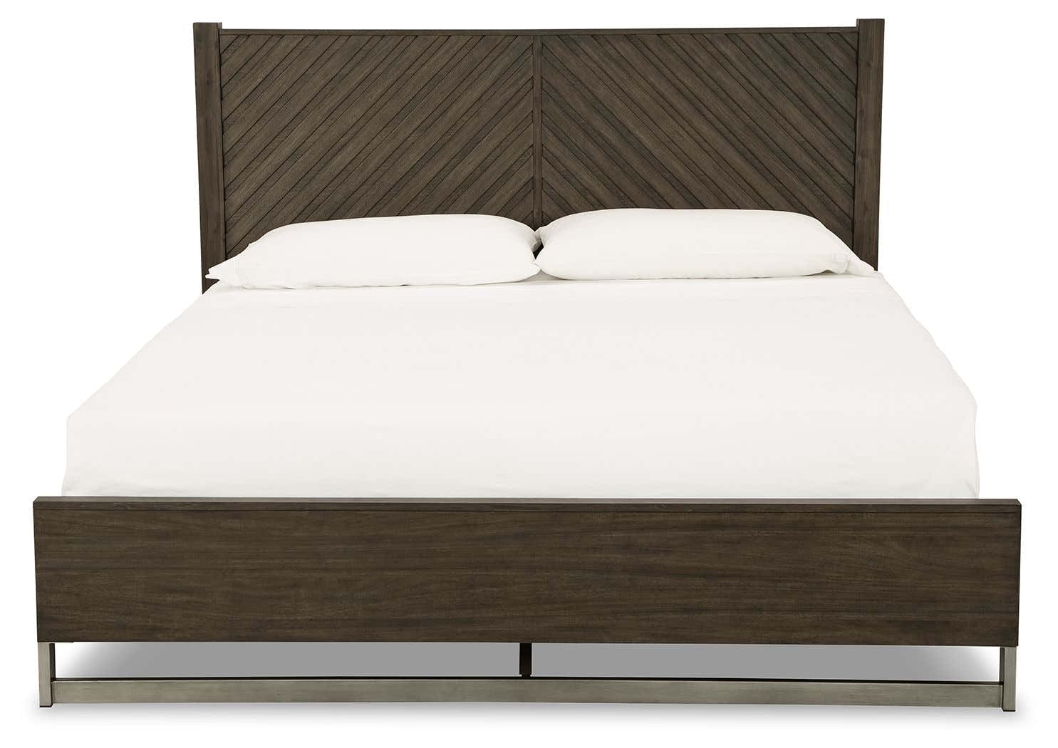 Arkenton - King Panel Bed - Grayish Brown