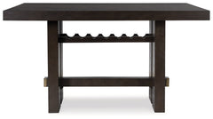 Burkhaus - Rectangular Dining Room Counter Table - Dark Brown