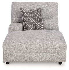 Acklen Place - Laf Power Reclining Back Chaise - Pewter