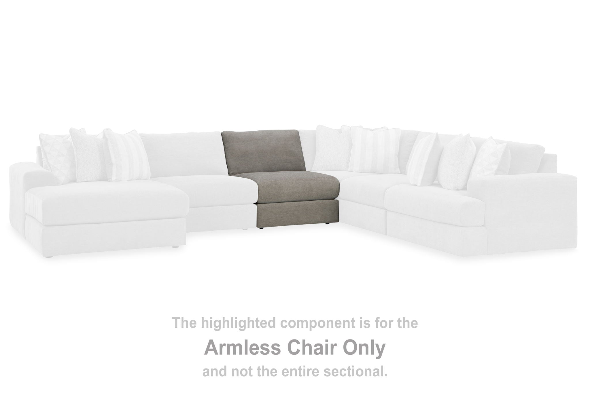 Avaliyah - Armless Chair - Ash