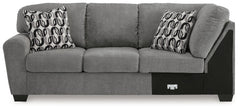 Birkdale Court - Laf Sofa With Corner Wedge - Gray